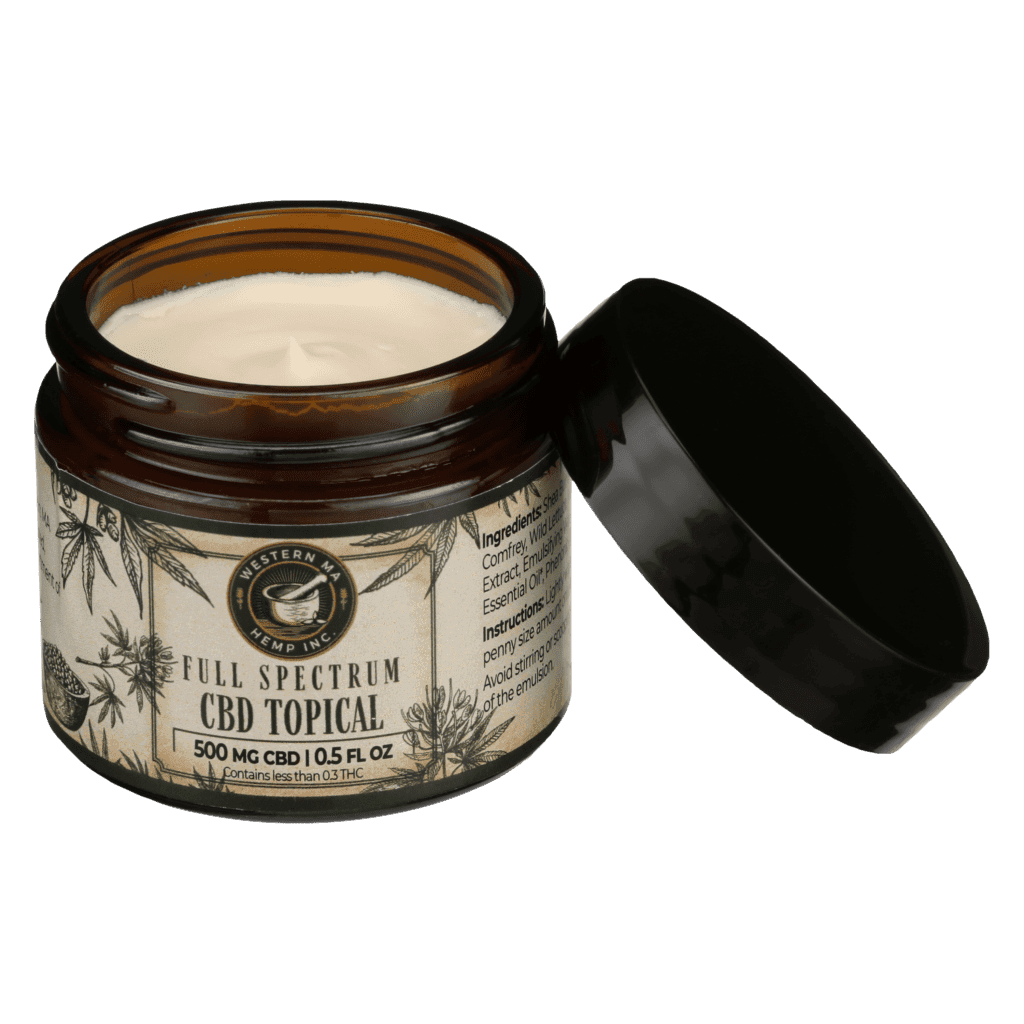 Western MA Hemp Full Spectrum CBD Topical jar
